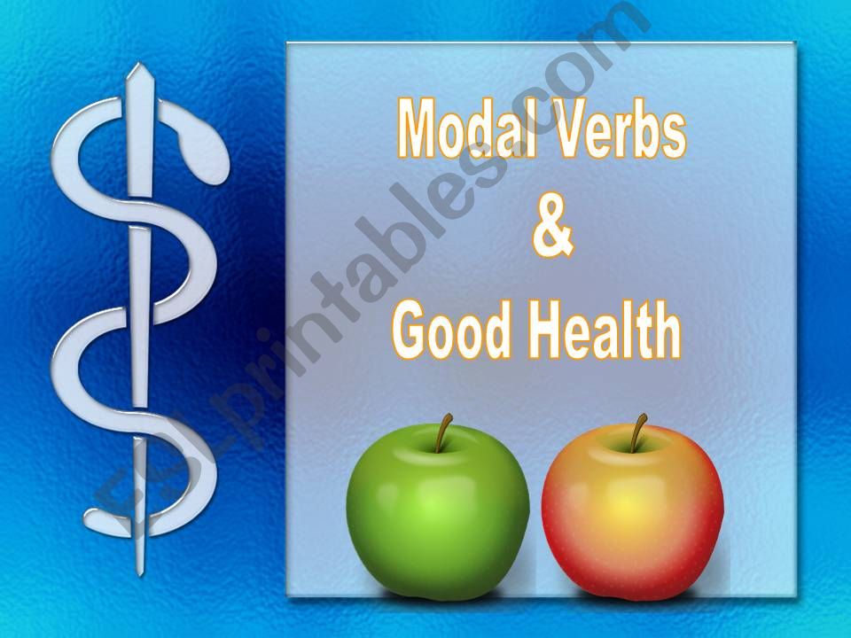 MODALS & GOOD HEALTH powerpoint
