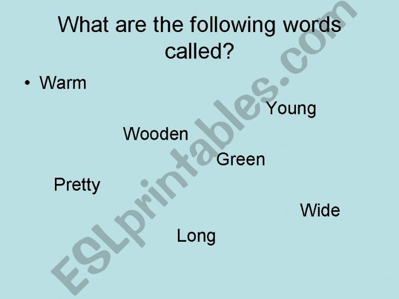 adjectives powerpoint