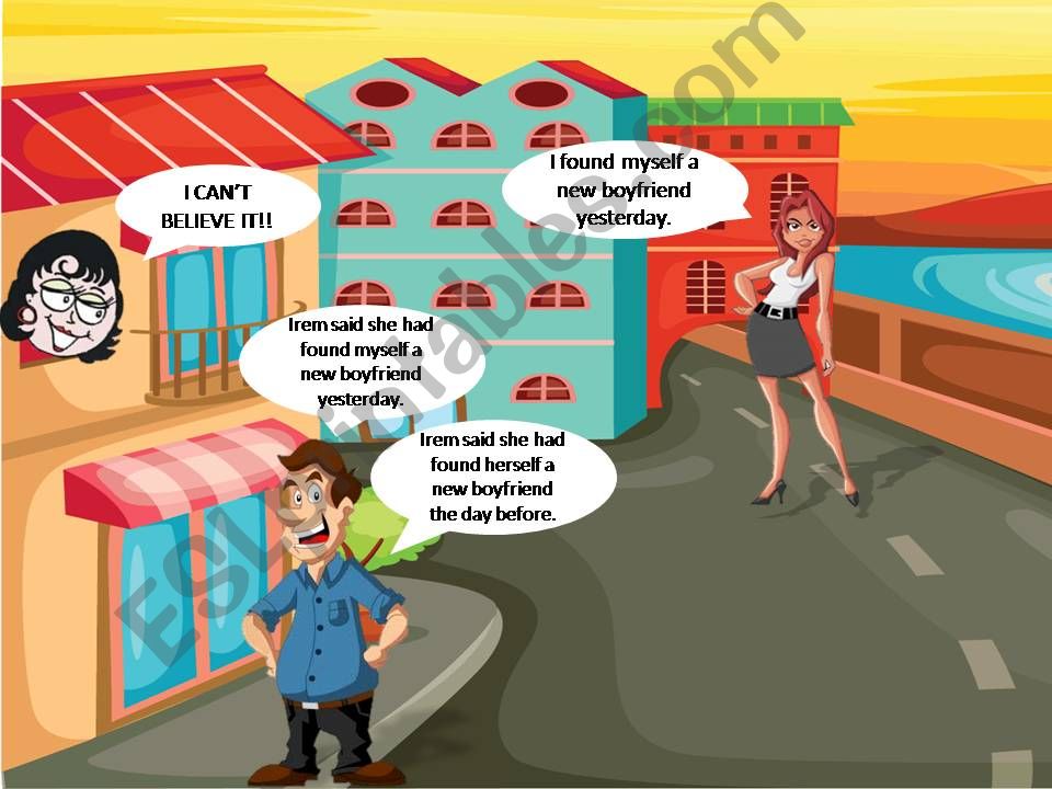 Reported Speech - Neighbourhood Gossip Game (2/2)