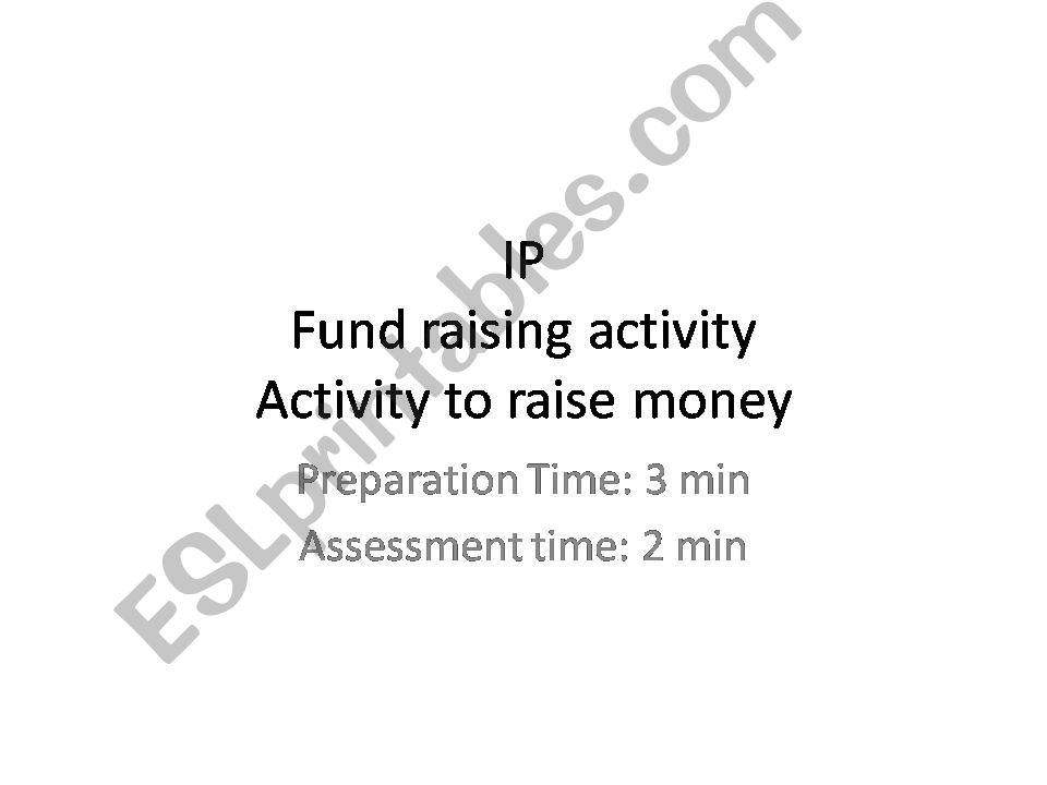 PPT of Scritp of dicussion on Charity Work