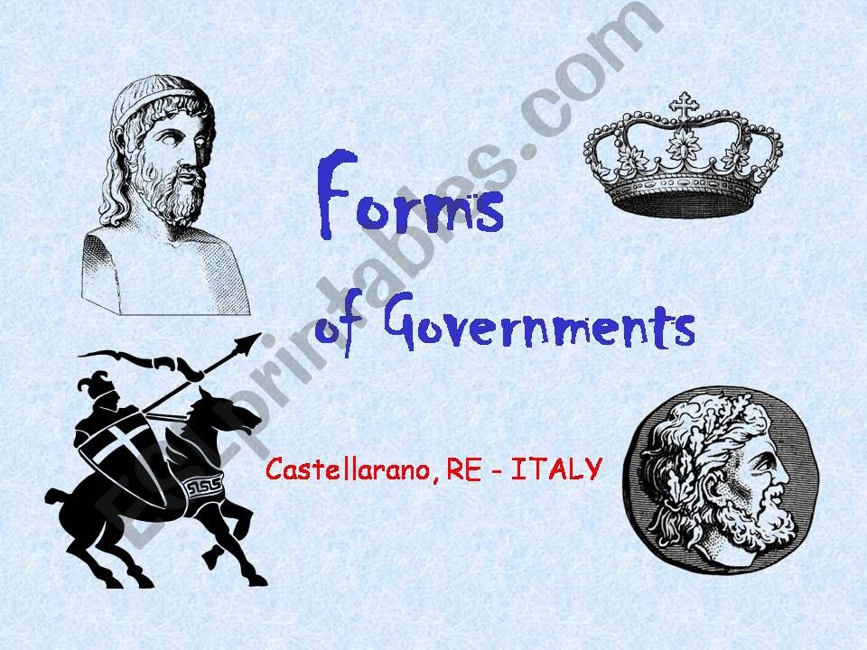 Forms of government powerpoint