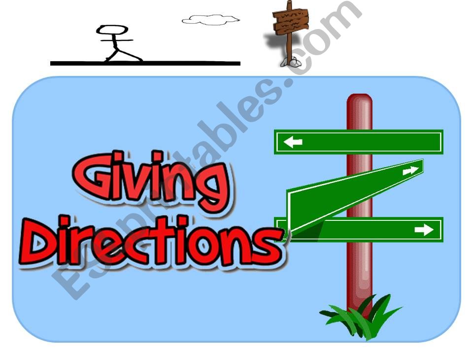 GIVING DIRECTIONS- 14 ANIMATED PAGES