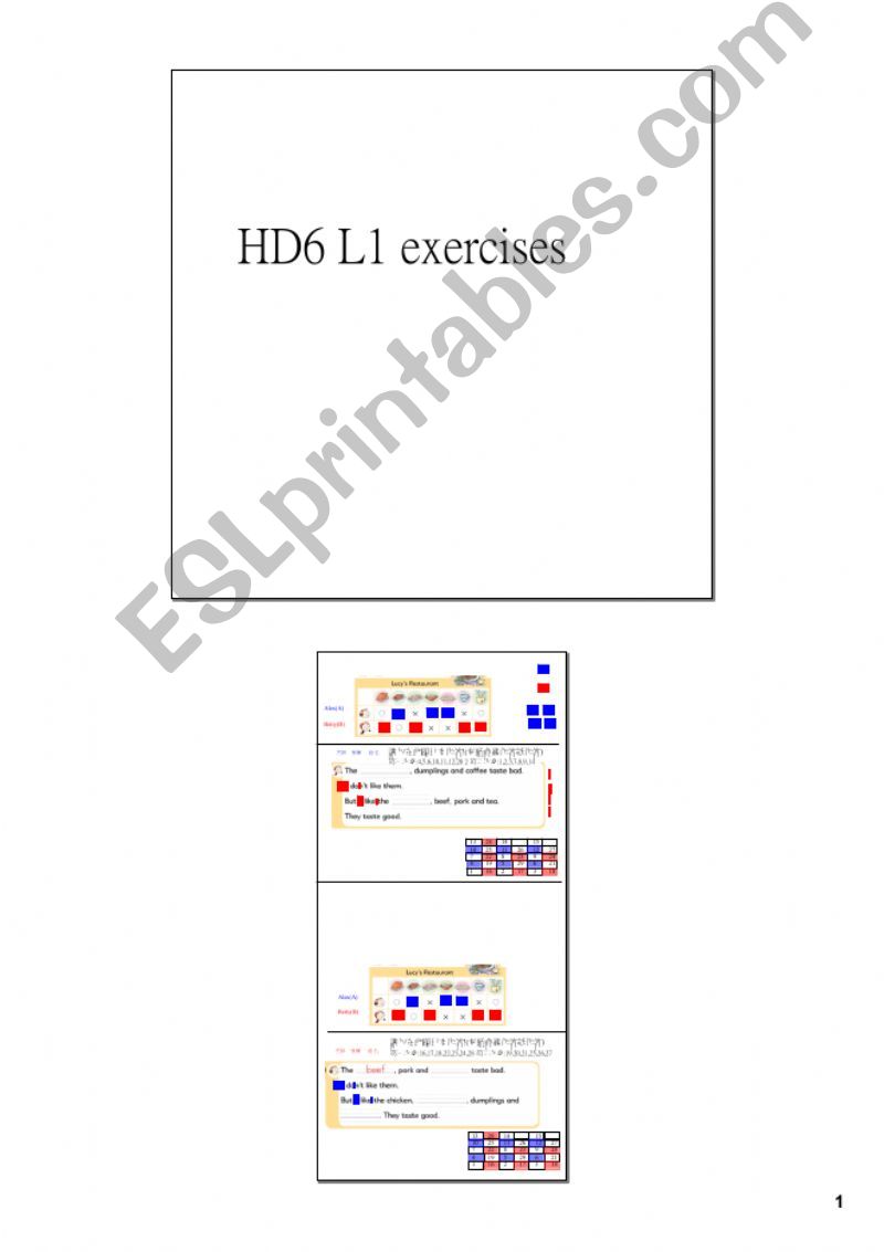 Information gap games HD 6 exercise L1 ~ smells~.notebook