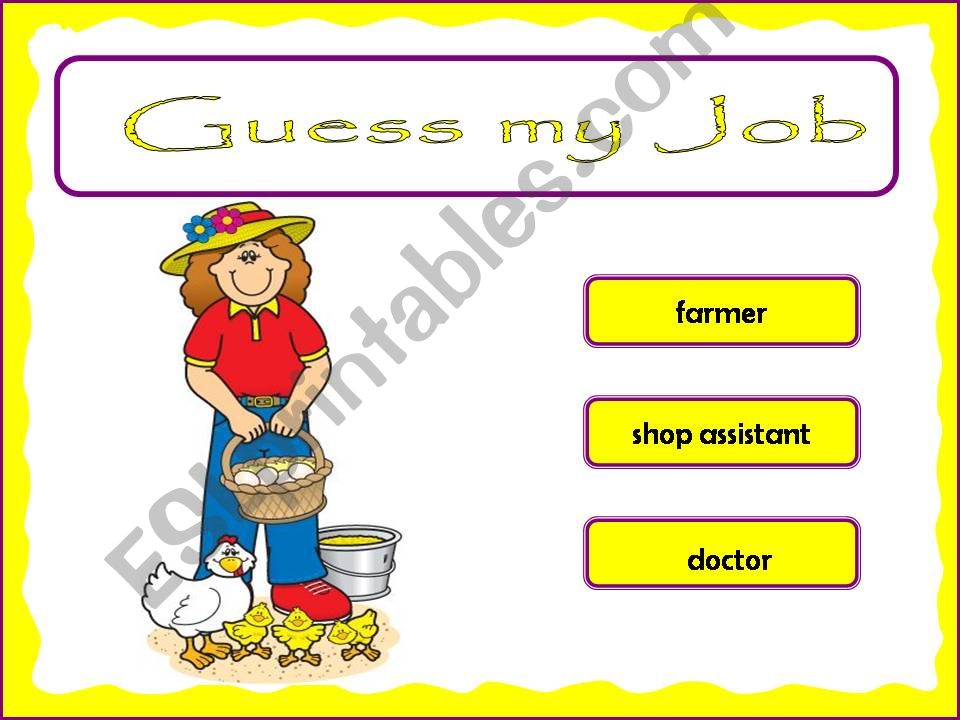 Guess my Job powerpoint