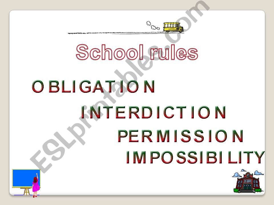 SCHOOL RULES powerpoint