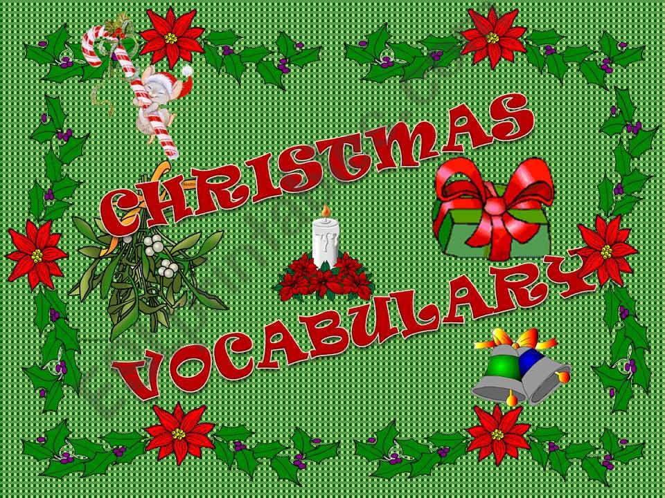 Christmas Vocabulary 1 powerpoint