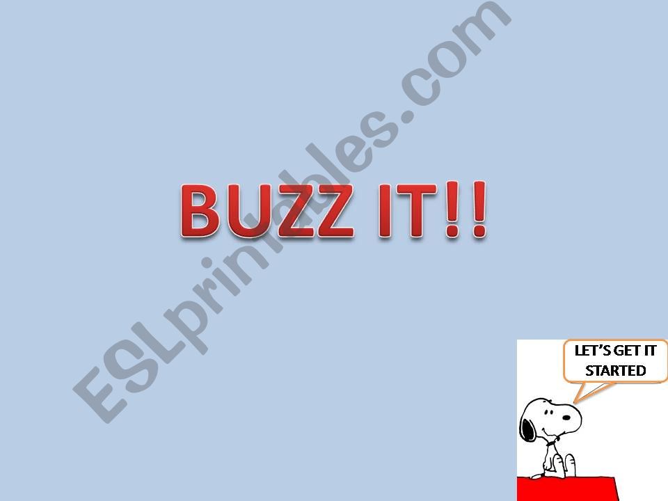 buzz it!!! powerpoint