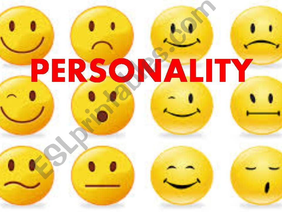 Personality adjectives powerpoint