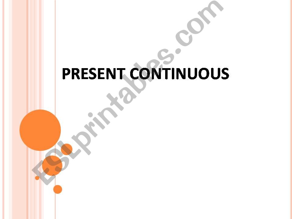 Present Continuous PPT powerpoint