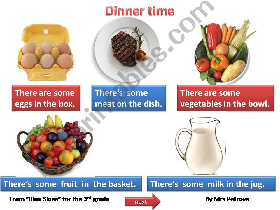 Dinner time - game powerpoint