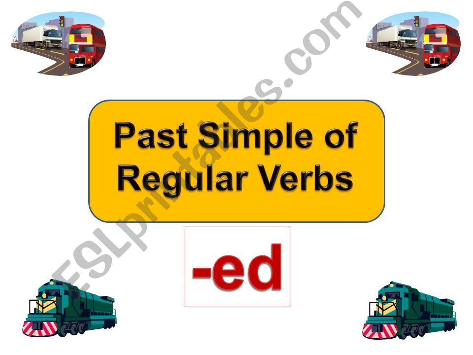 Rules -ed Past Simple powerpoint