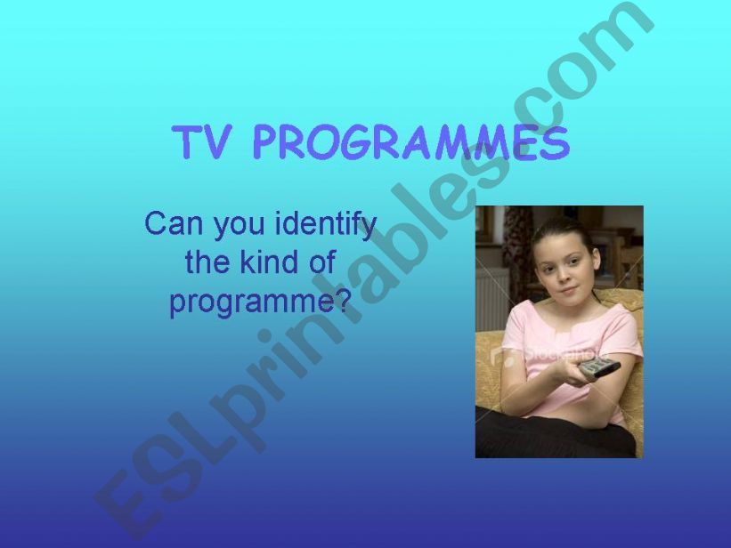 TV Programmes powerpoint