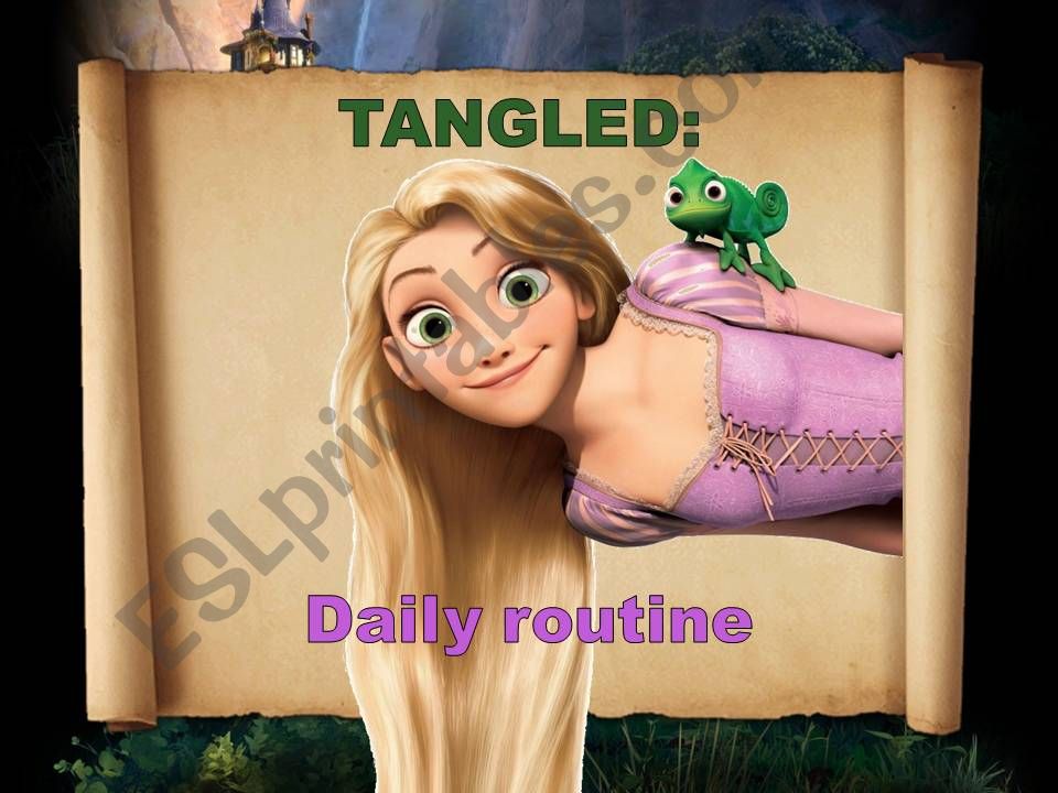 tangled - daily routine (based on 