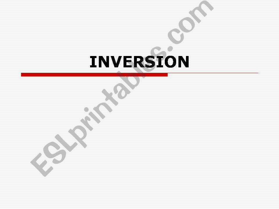 inversion powerpoint