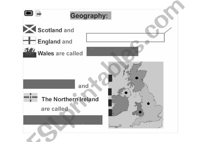 The UK - smartboard lesson - the missing page :o)