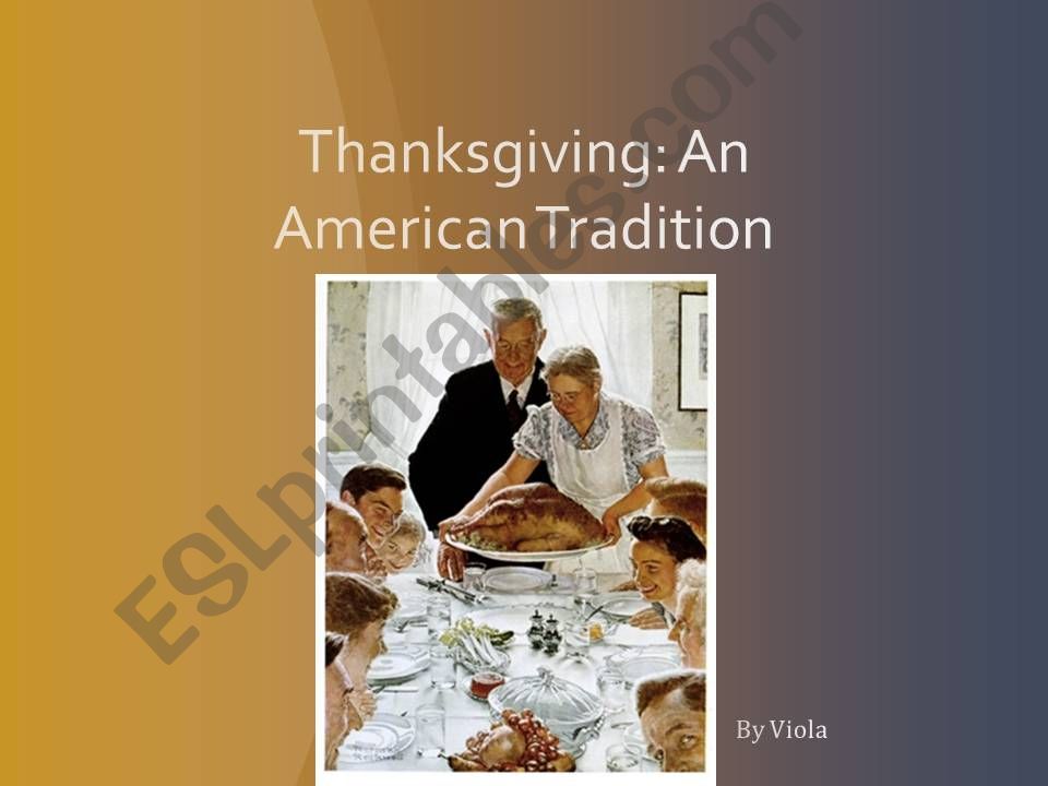 Thanksgiving--History and Facts