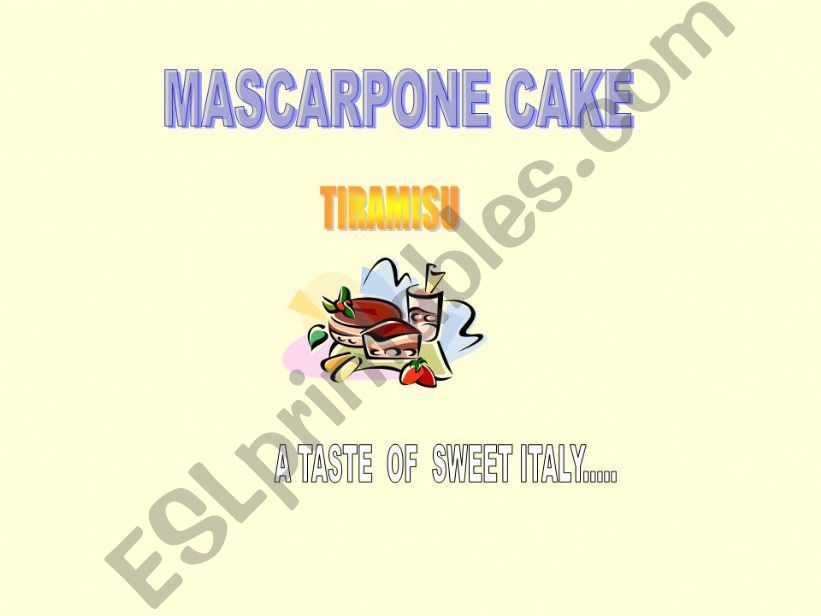 MASCARPONE CHEESE  powerpoint