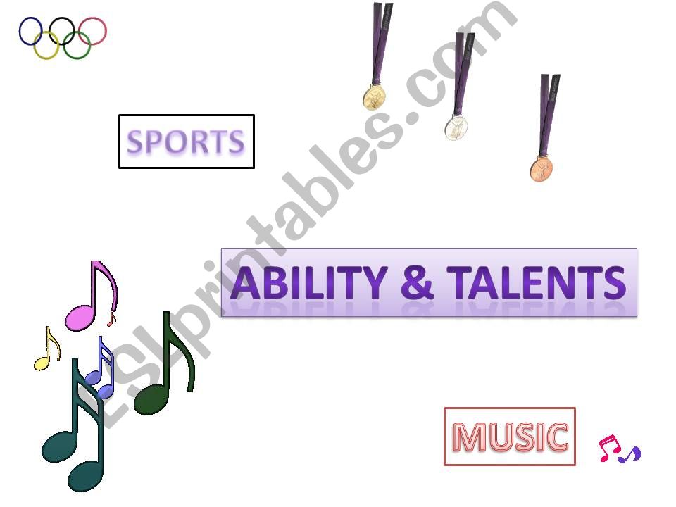 ABILTY AND TALENTS powerpoint