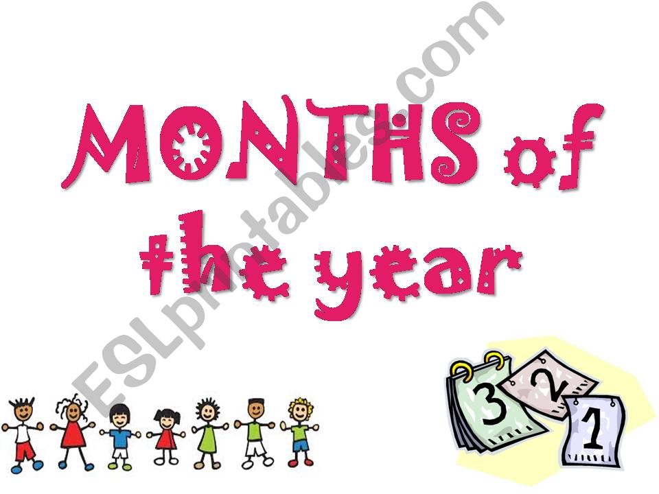 MONTHS OF THE YEAR powerpoint