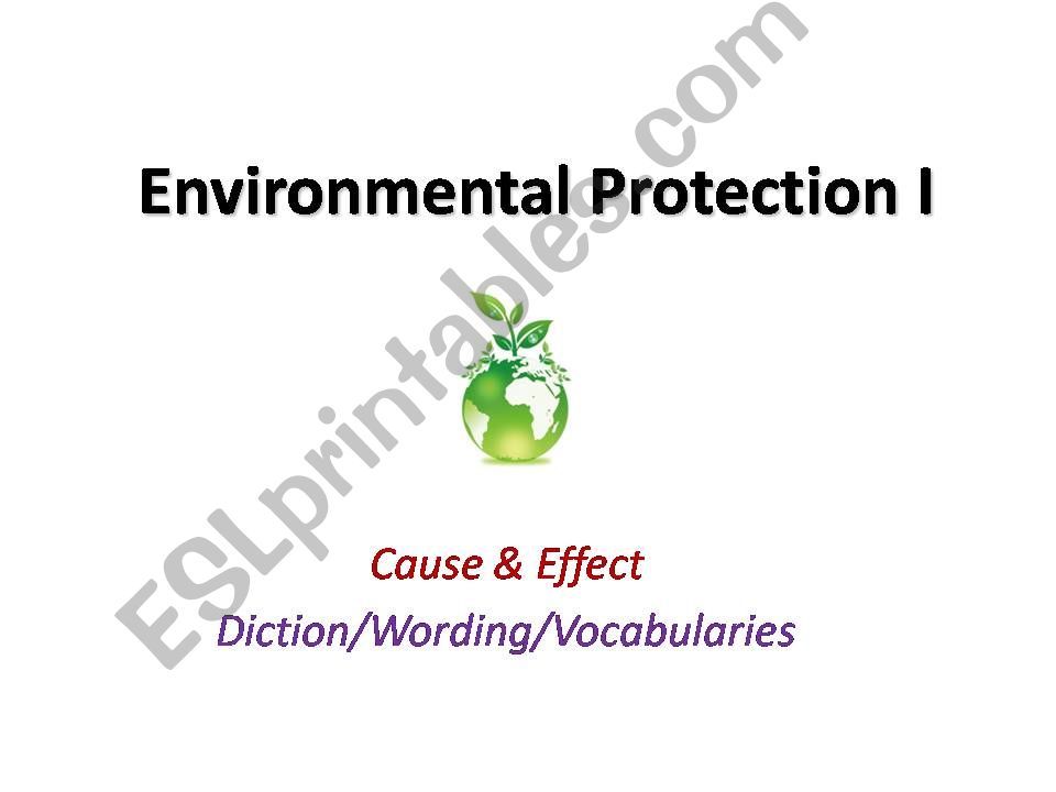 Environmental Protection powerpoint