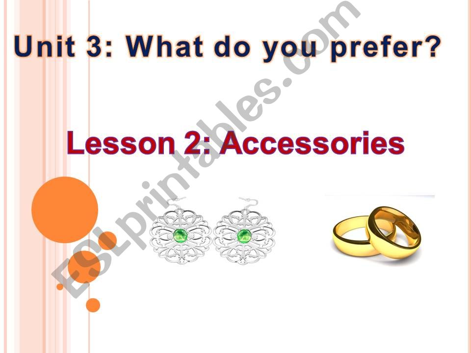 clothes accssories powerpoint
