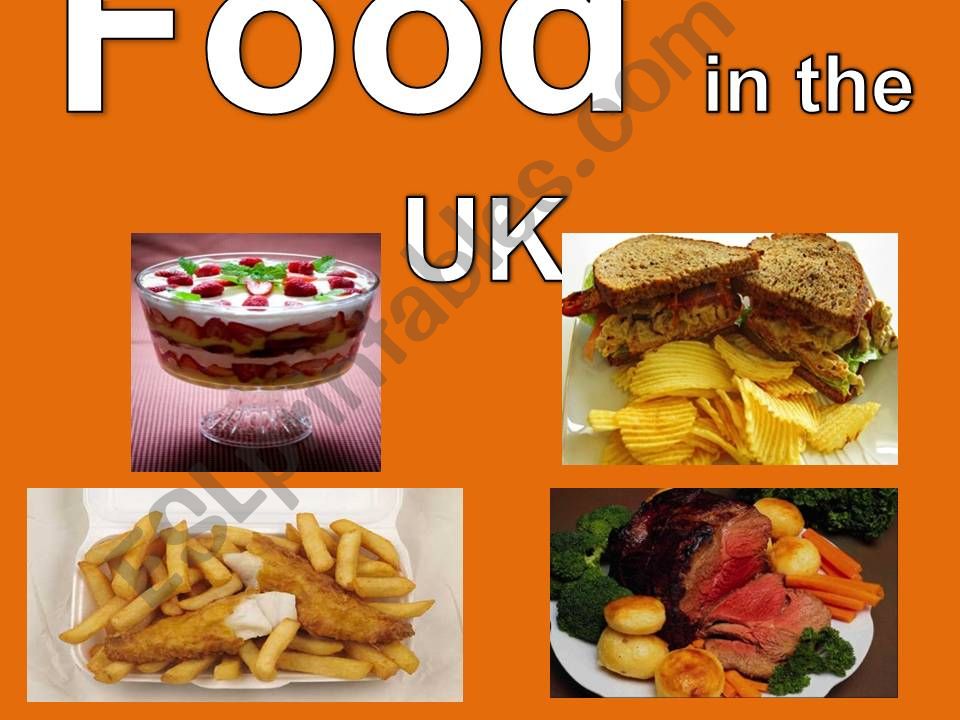 Food in the UK powerpoint