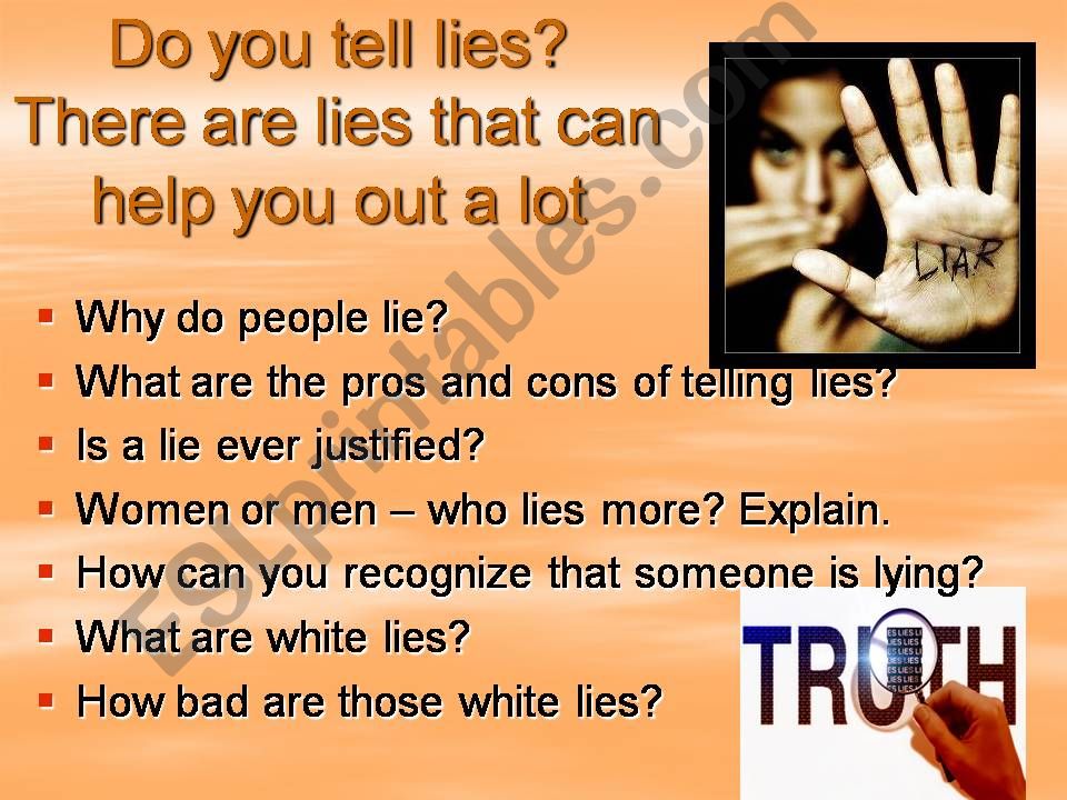 White lies powerpoint