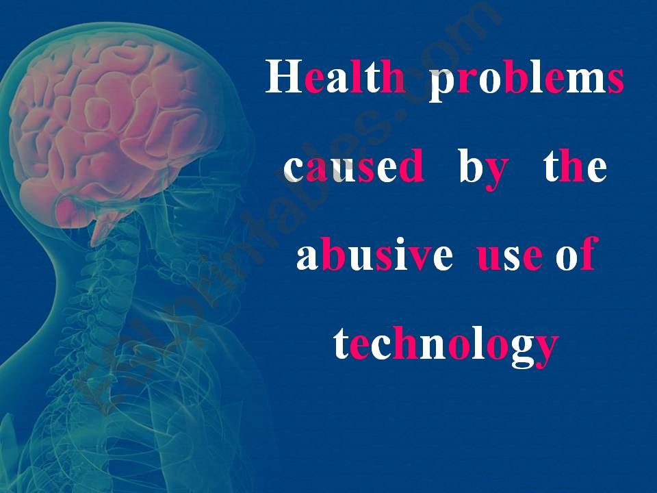 Health problems caused by the abusive use of some technological devices