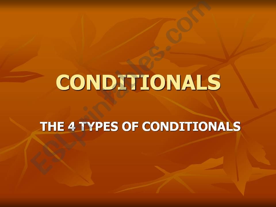 conditionals powerpoint