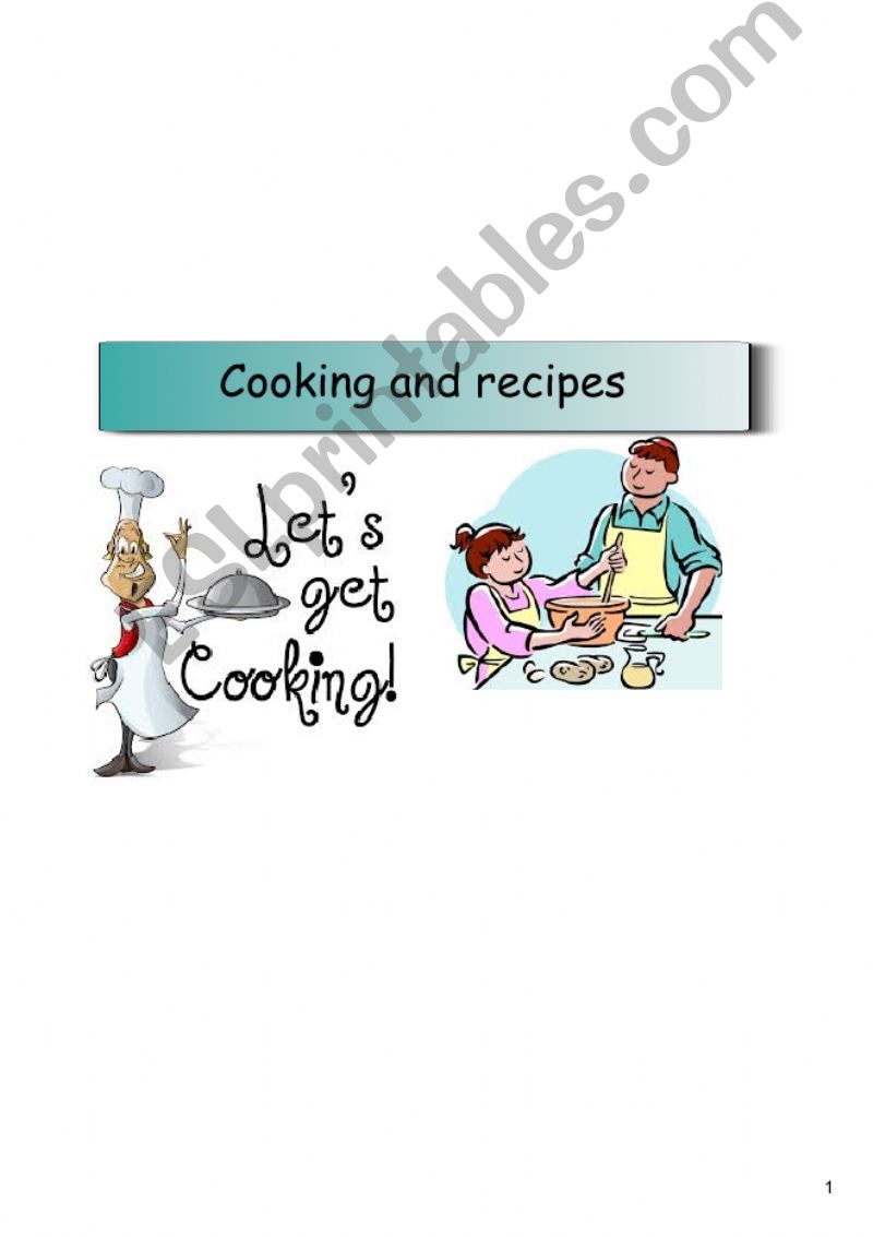 Cooking and recipes powerpoint