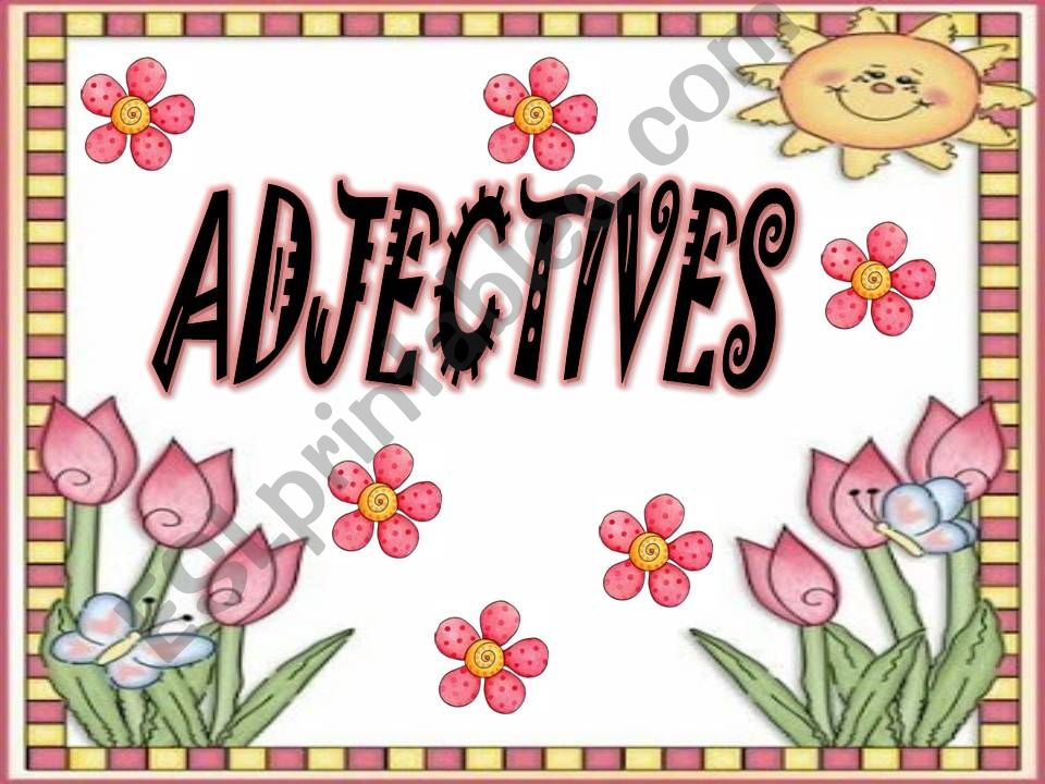 ADJECTIVES powerpoint