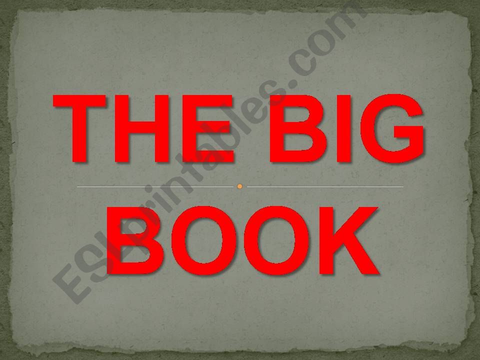 the big book of animals powerpoint