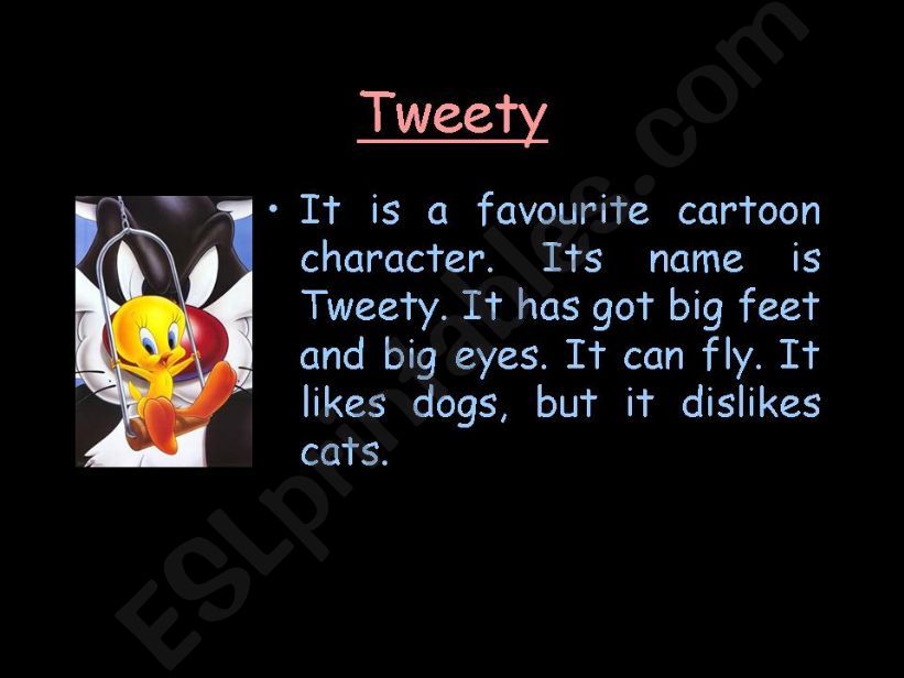 CARTOON CHARACTERS  powerpoint