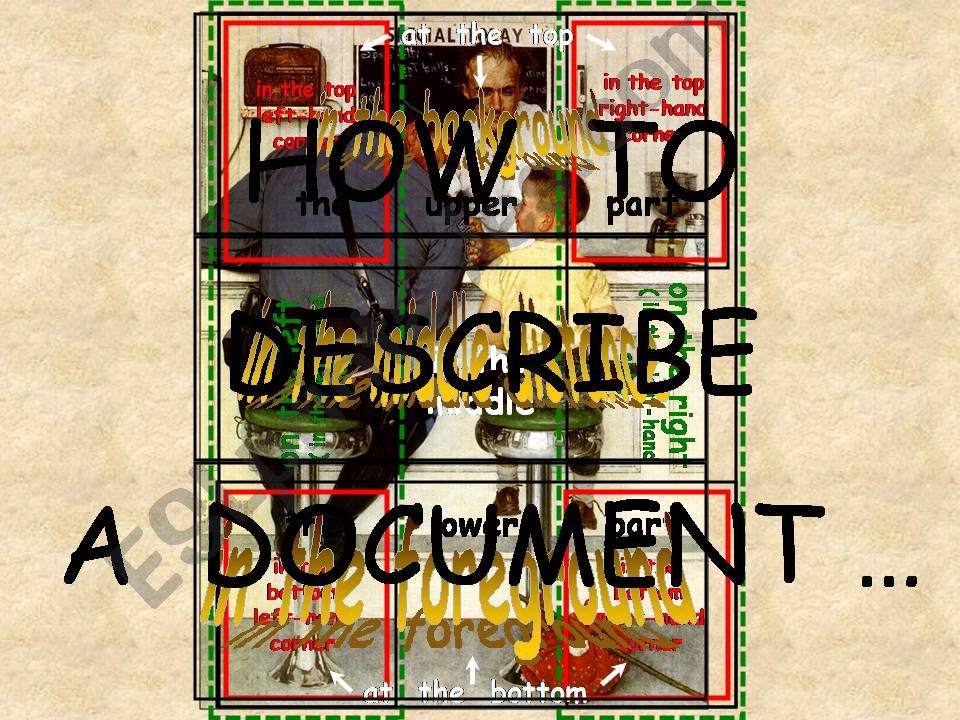 How to describe a document powerpoint