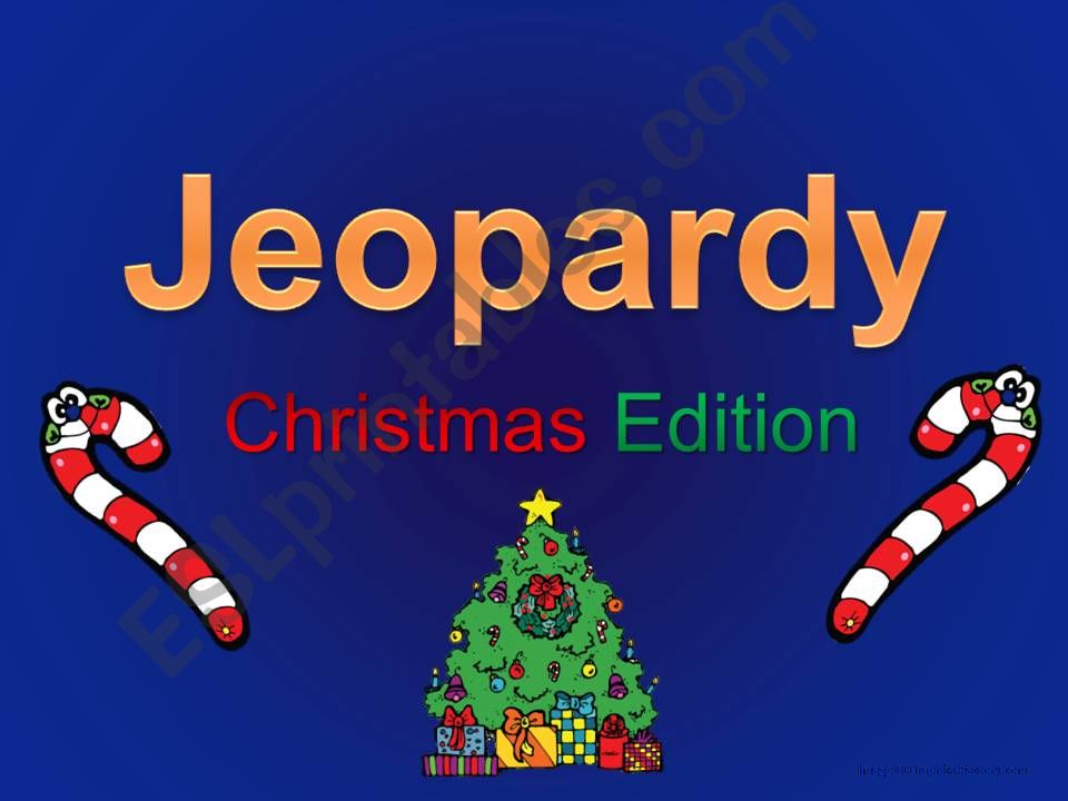 Christmas Jeopardy - Round 1 powerpoint