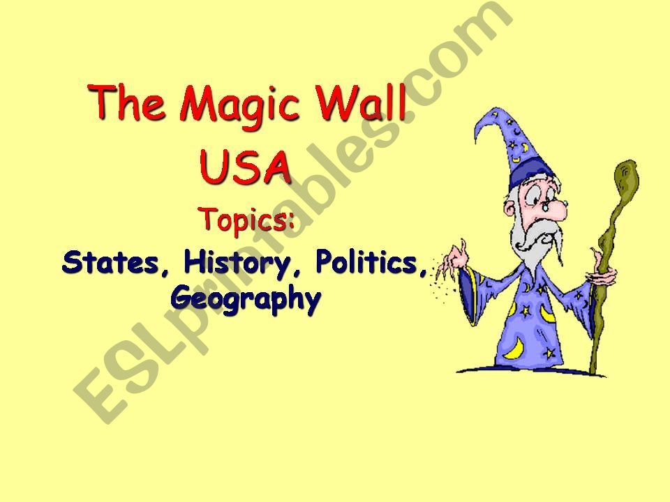 Magic Wall USA powerpoint