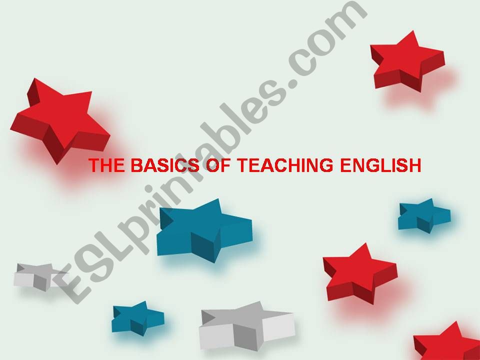basics of teaching English powerpoint
