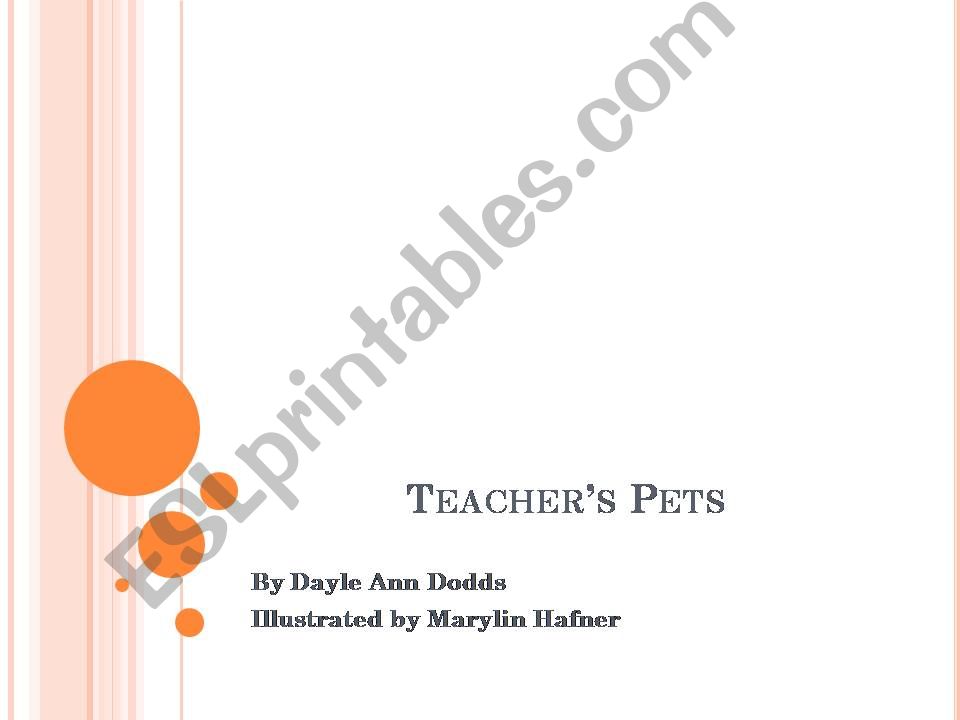 Story Structure ( Teachers Pets)