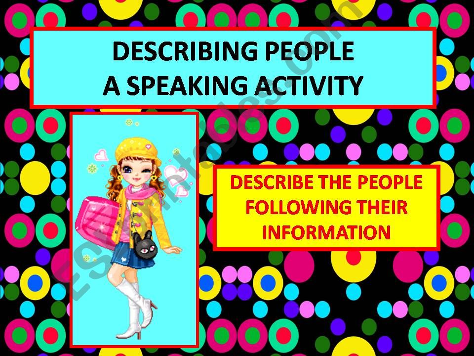 describing people speaking activity