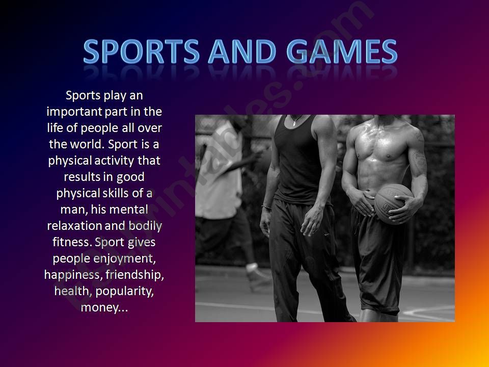 Sport ang games powerpoint