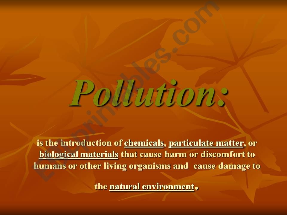 pollution powerpoint