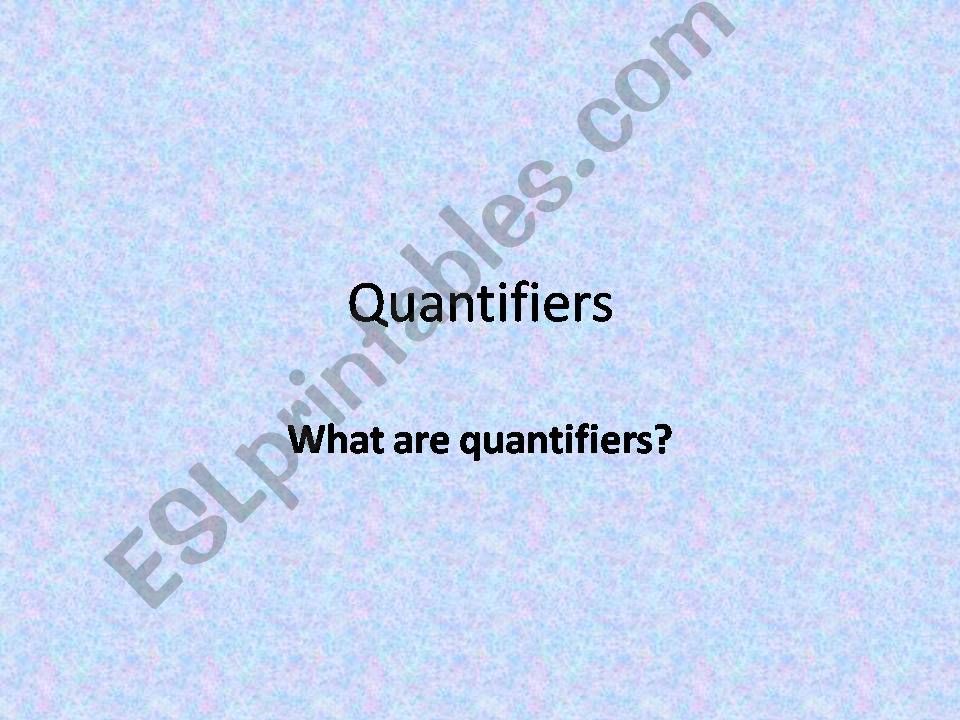 quantifiers powerpoint