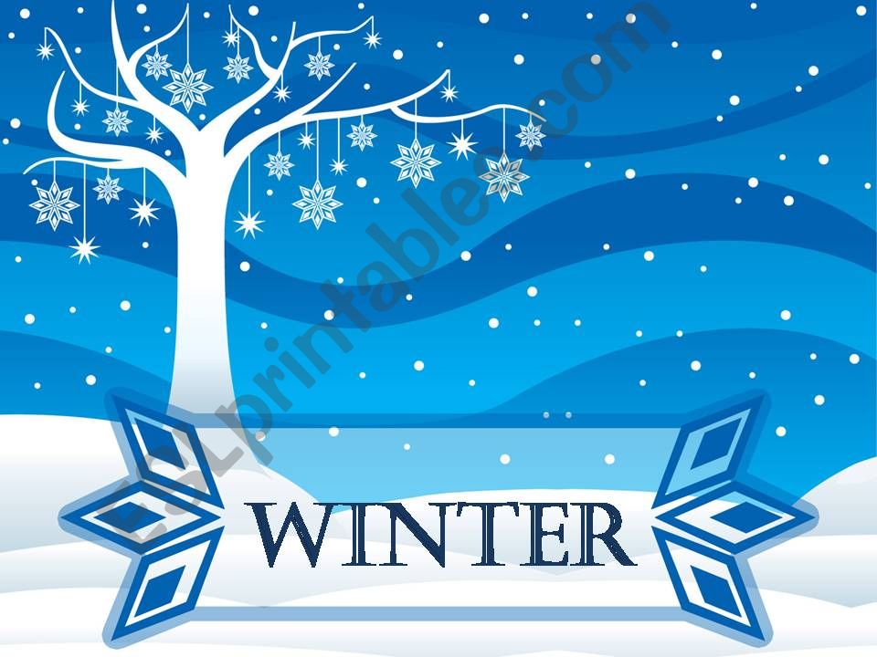 winter vocabulary powerpoint