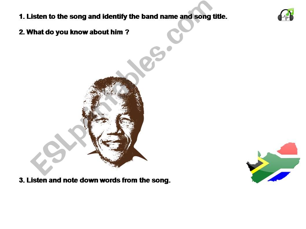 Mandela Day by Simple Minds powerpoint