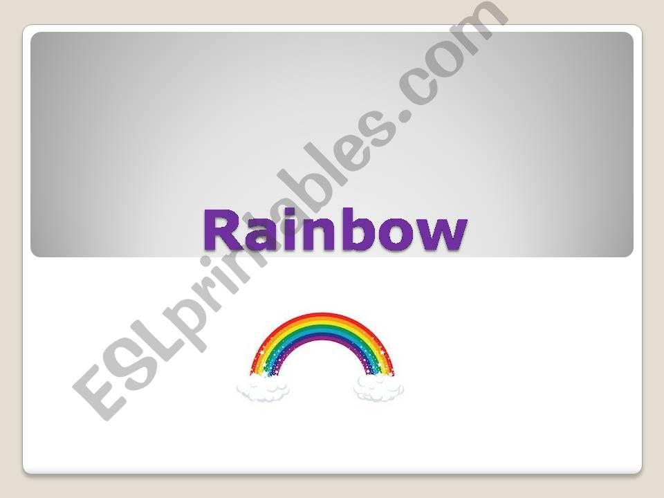 Rainbow powerpoint