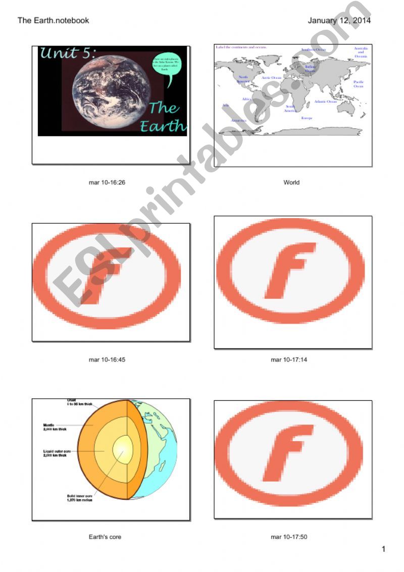 The Earth powerpoint