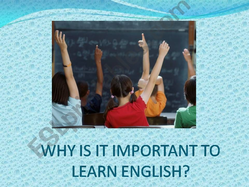 Why is it important to learn english