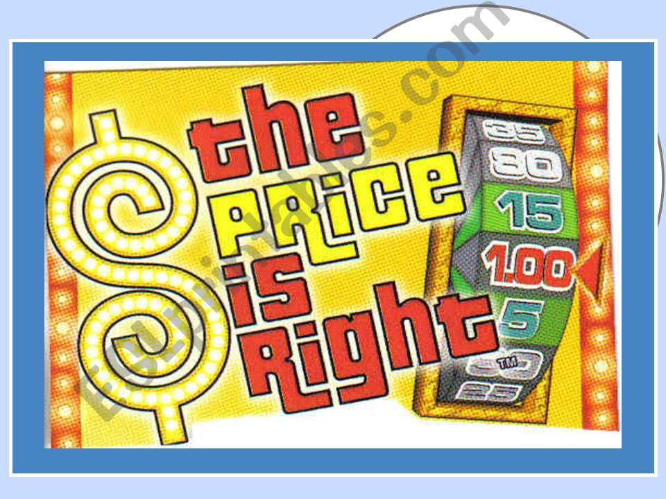 The Price is Right Game (part1)