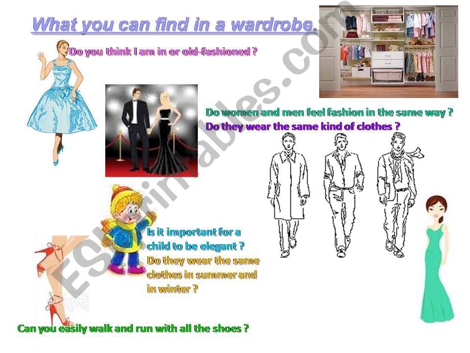Clothes & accessories - reading, general vocabulary & exercises