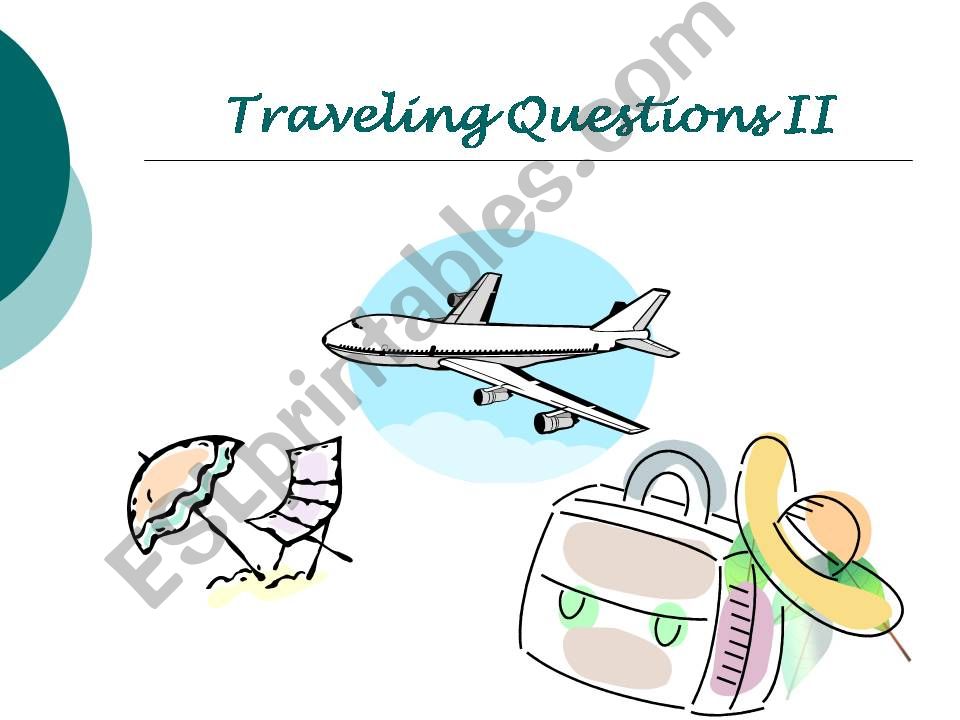Traveling Questions 2 powerpoint